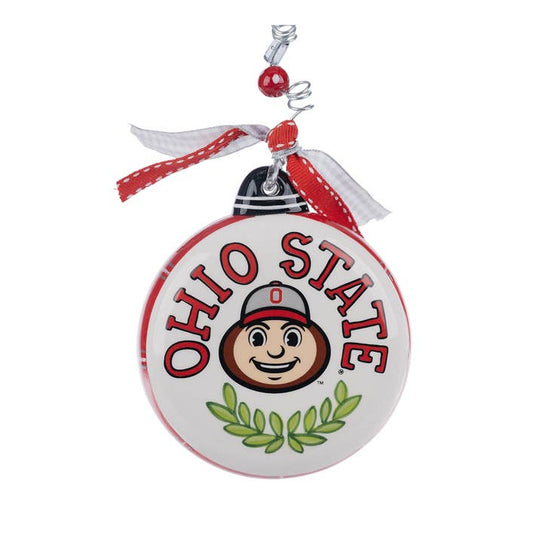 Ohio State Puff Ornament