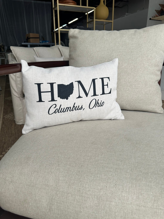 Columbus, Ohio Throw Pillow, 12x18