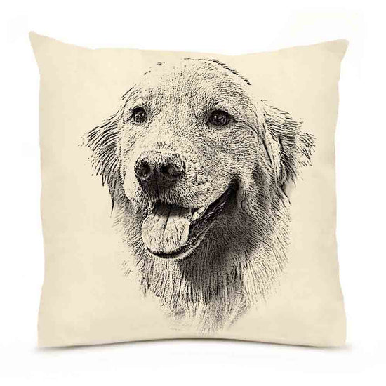 Golden Retriever Dog Pillow, 20x20