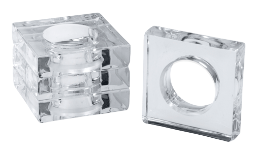 Crystal Acrylic Napkin Ring Set