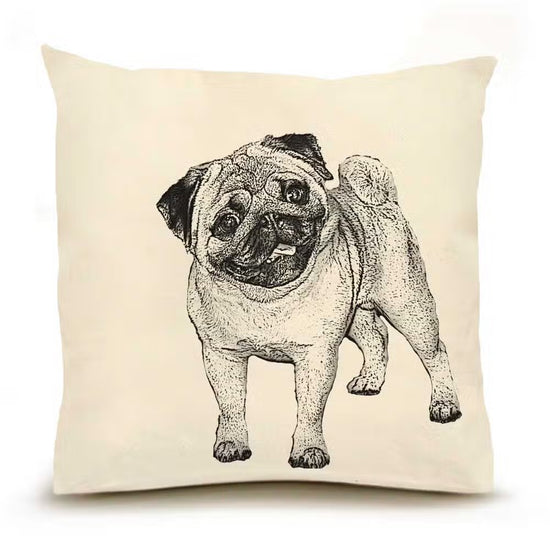 Pug Dog Pillow 20 x 20
