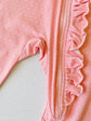 Mini Polka Dot Ruffle Zipper Baby Jumpsuit (Organic Jersey)