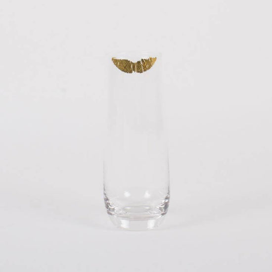 Gold Kiss Stemless Champagne Glass