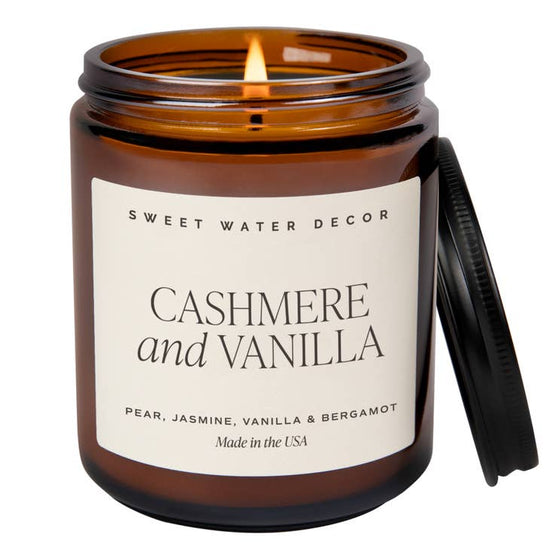 Cashmere and Vanilla 9 oz Soy Candle - Home Decor & Gifts