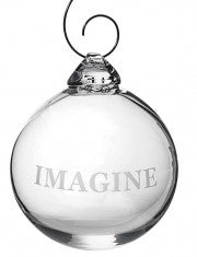 “Imagine” Engraved Ornament