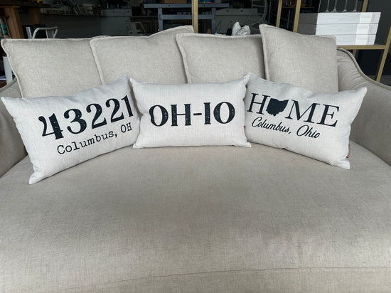 Columbus, Ohio Throw Pillow, 12x18