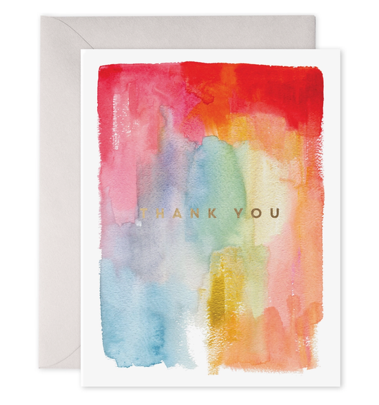 Colorful Thanks Card - THANKS