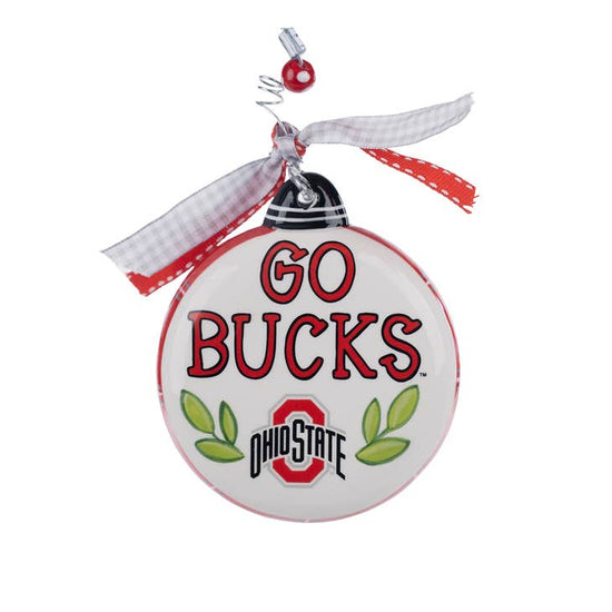 Ohio State Puff Ornament