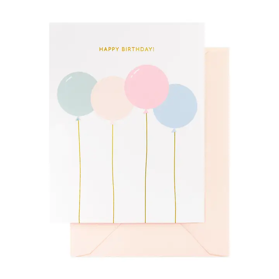 Letterpress Printed Birthday Greeting Card