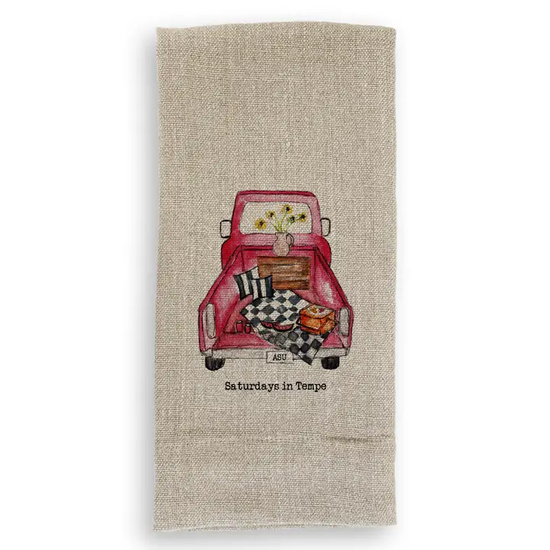 Saturdays Truck Natural Guest Towel