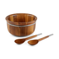 Braid Round Salad Bowl with Servers