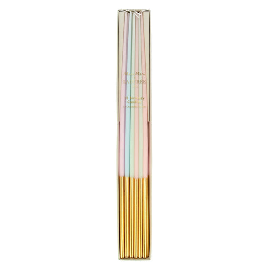 Laduree Paris Gold Dipped  Tall Tapered Candles