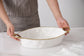Oval Baking Dish - Golden Handles