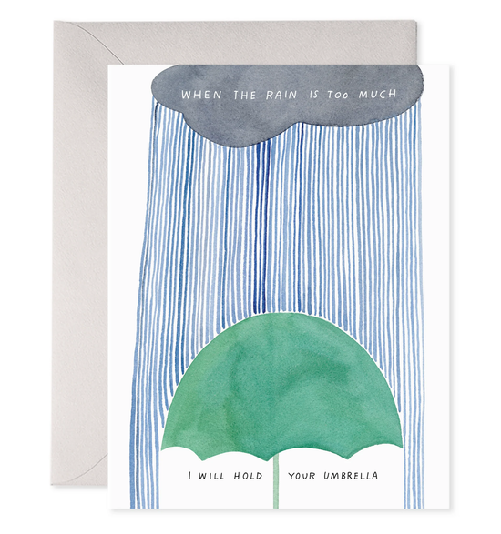 Hold Your Umbrella Greeting Card