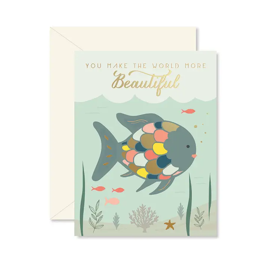 Rainbow Fish Encouragement Greeting Card