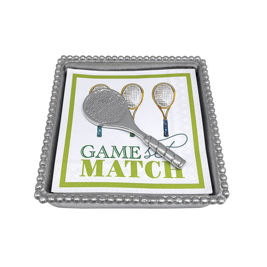 Tennis Racket Beaded Napkin Set