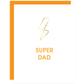 Super Dad Lightning Bolt Paperclip Card