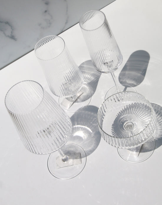 Bandol Fluted Textured Wine Glass
