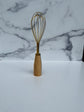 Standing Stainless Steel Whisk with Wood Handle