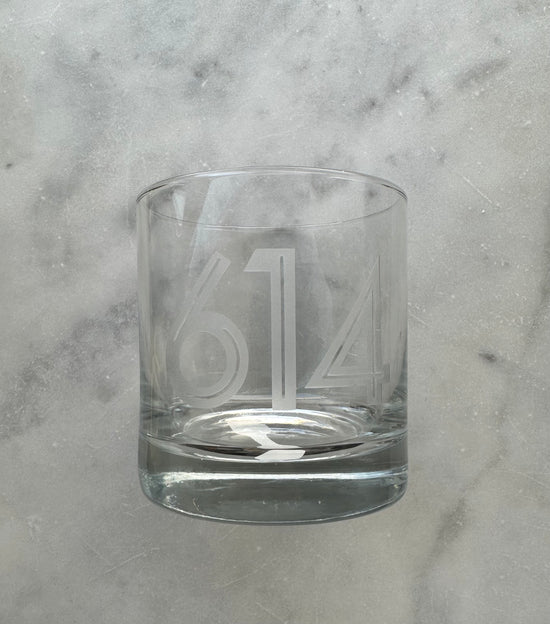 Etched Whiskey Glass - 614