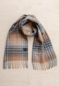 Lambswool Scarf, CAMEL GRADIENT CHECK