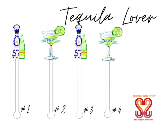 Tequila Lover Cocktail Stirrer Set/4